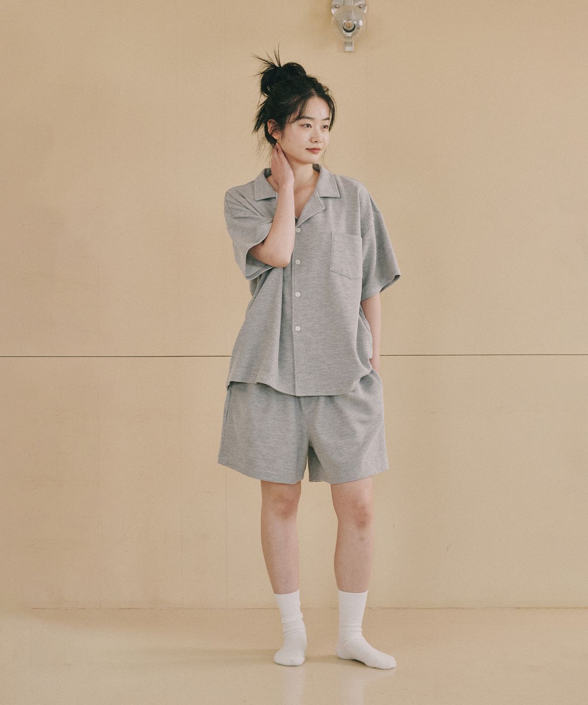 오끼뜨(OGGITT) 레지던스 와플 파자마 팬츠 그레이