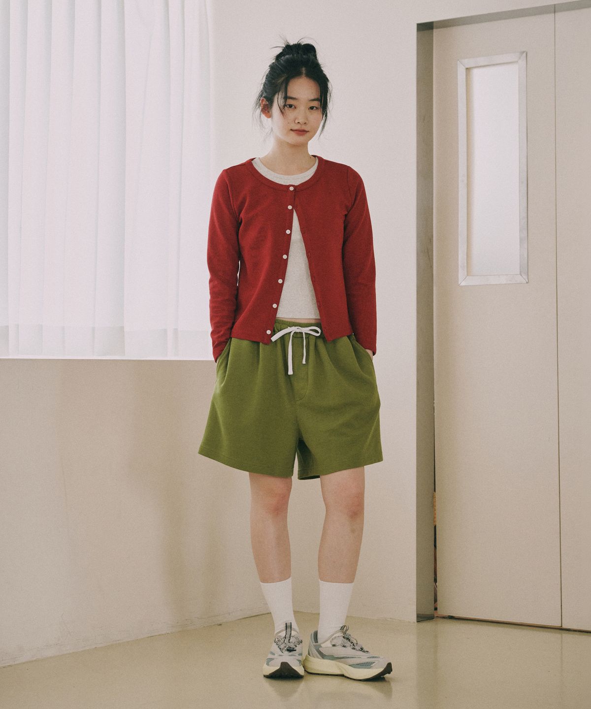 오끼뜨(OGGITT) 레지던스 와플 파자마 팬츠 올리브