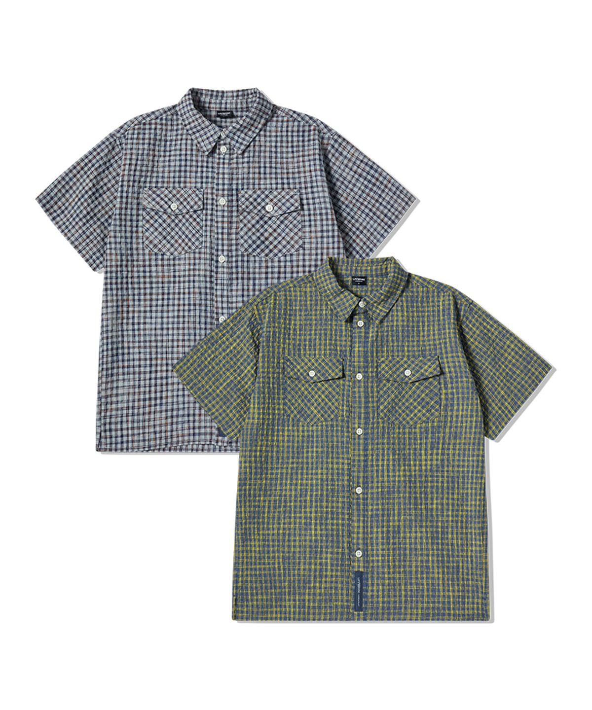 라이프워크 키즈(LIFEWORK KIDS) 키즈) 체크 링클 셔츠
