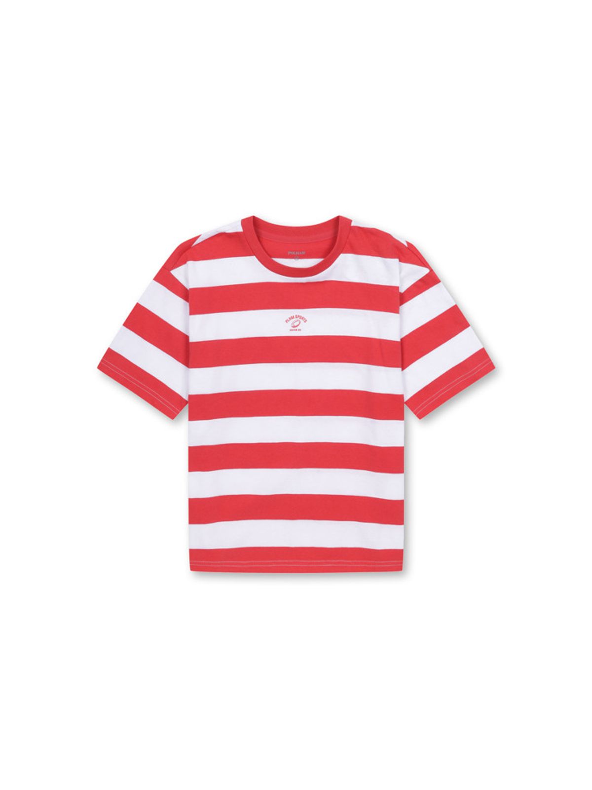 폴햄키즈(POLHAM KIDS) 공용 20수 싱글져지 스트라이프 반팔티_PKF2TS3030