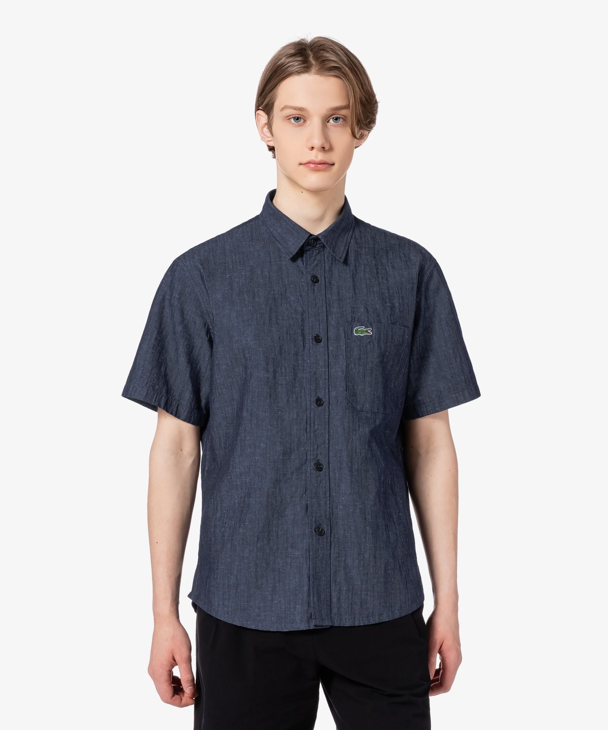 라코스테(LACOSTE) 남성 데님 반팔 셔츠 CH259E-55G 166