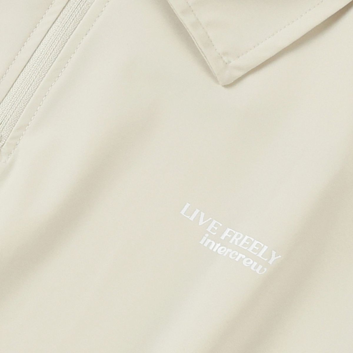 인터크루(INTERCREW) 우먼스 카라 단작 트리코트 반팔 L베이지 ITA2XT55ALE