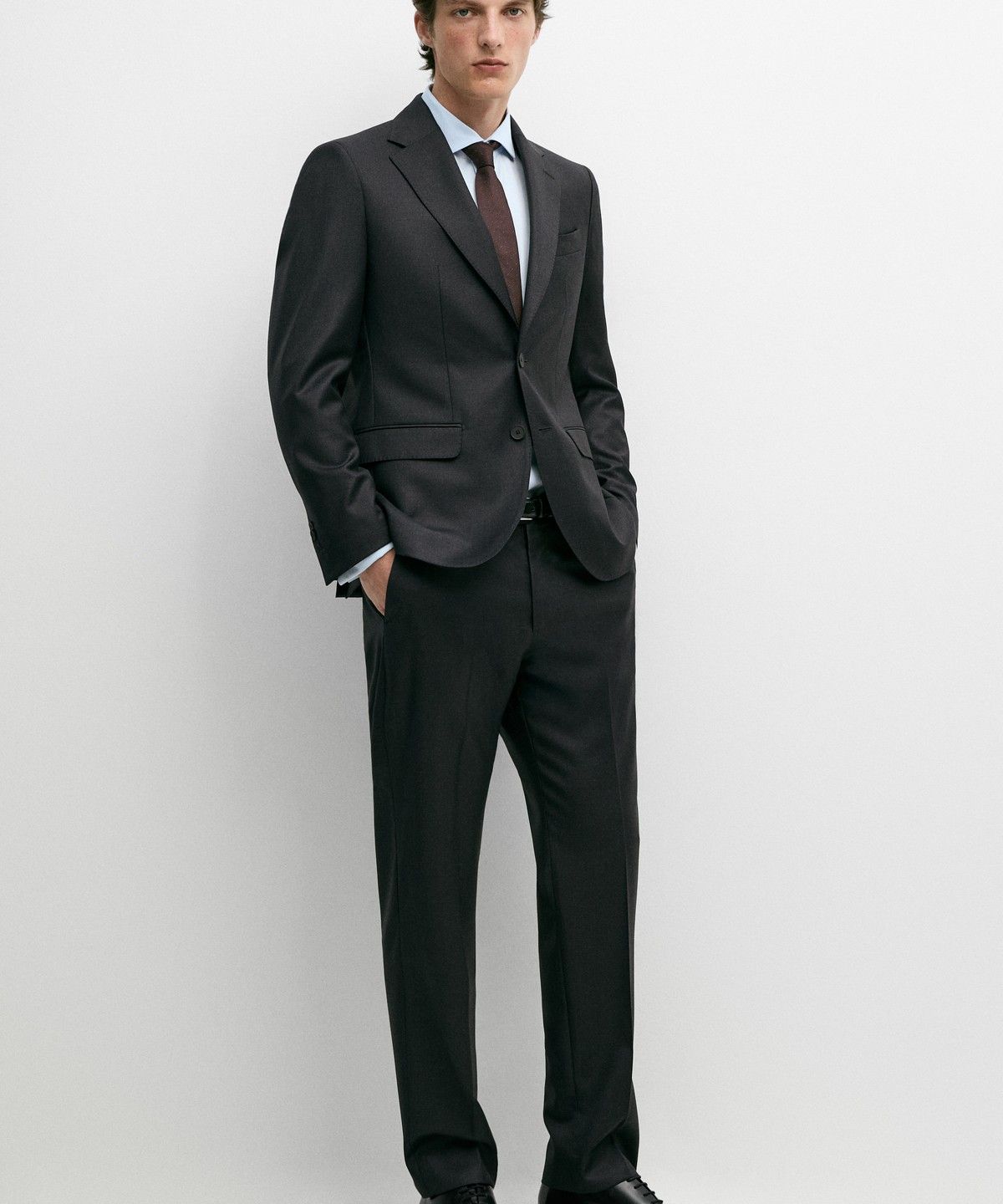 마시모두띠(MASSIMO DUTTI) 100% 쿨 울 수트 블레이저
