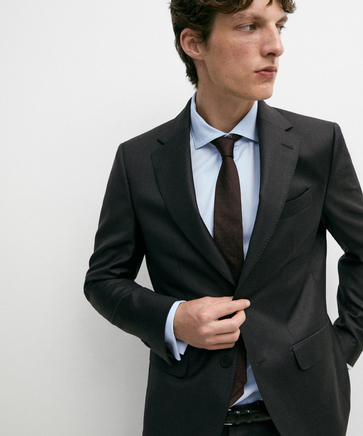 마시모두띠(MASSIMO DUTTI) 100% 쿨 울 수트 블레이저