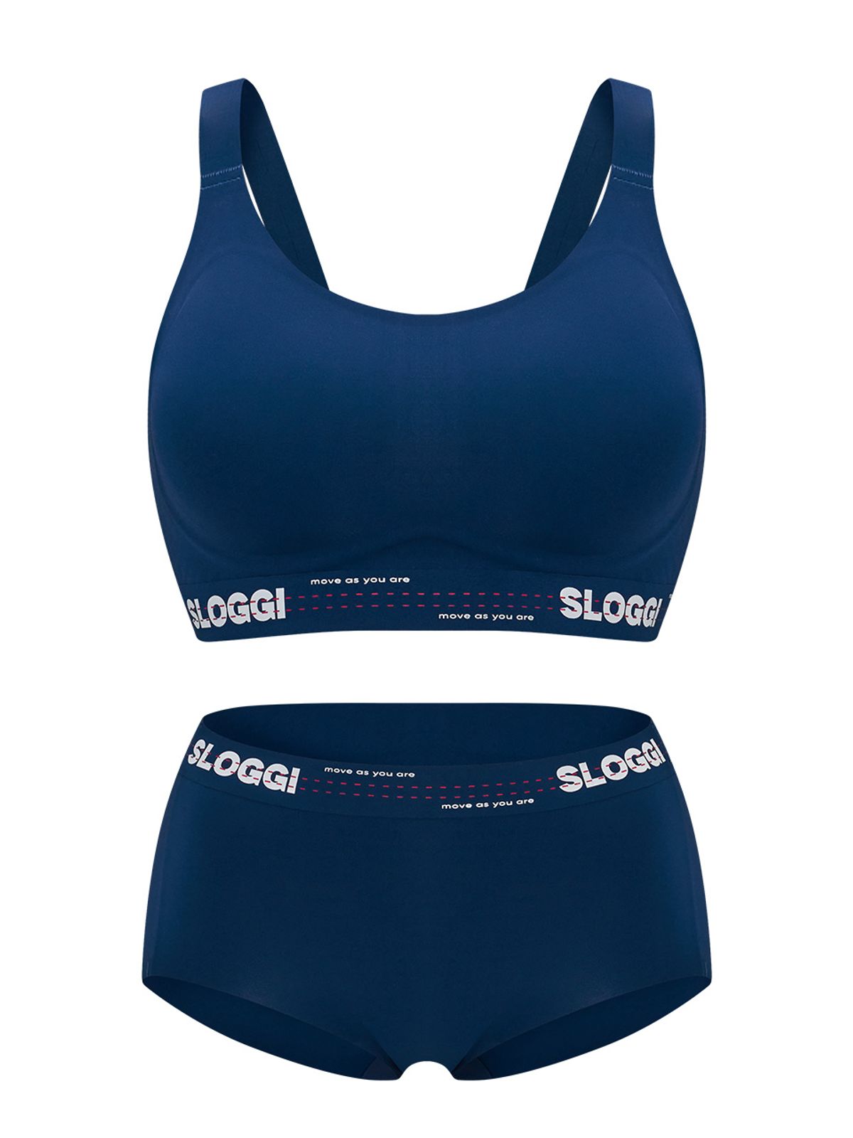 슬로기(SLOGGI) 젤리 스포츠 볼륨 핏 브라 팬티 세트 - 3Colors
