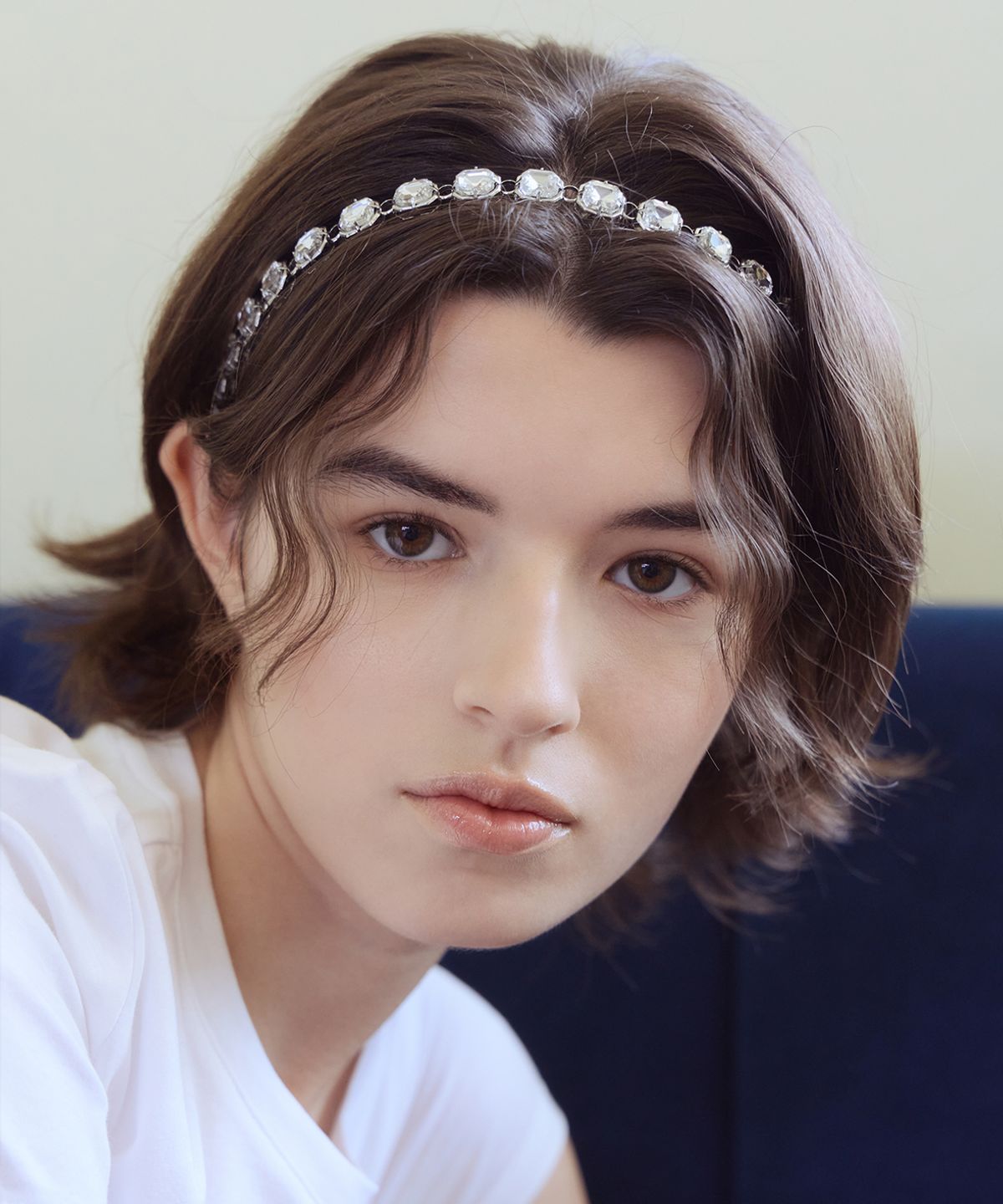 아이스가든에이오공팔(ICE GARDEN A.508) Crystal Embellished Hair Band