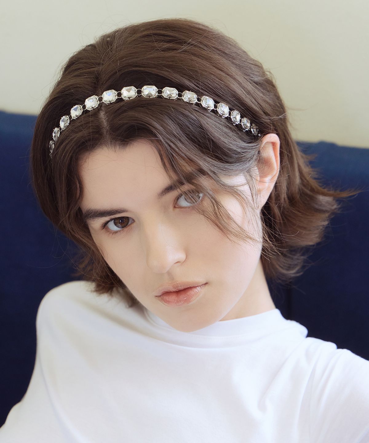 아이스가든에이오공팔(ICE GARDEN A.508) Crystal Embellished Hair Band