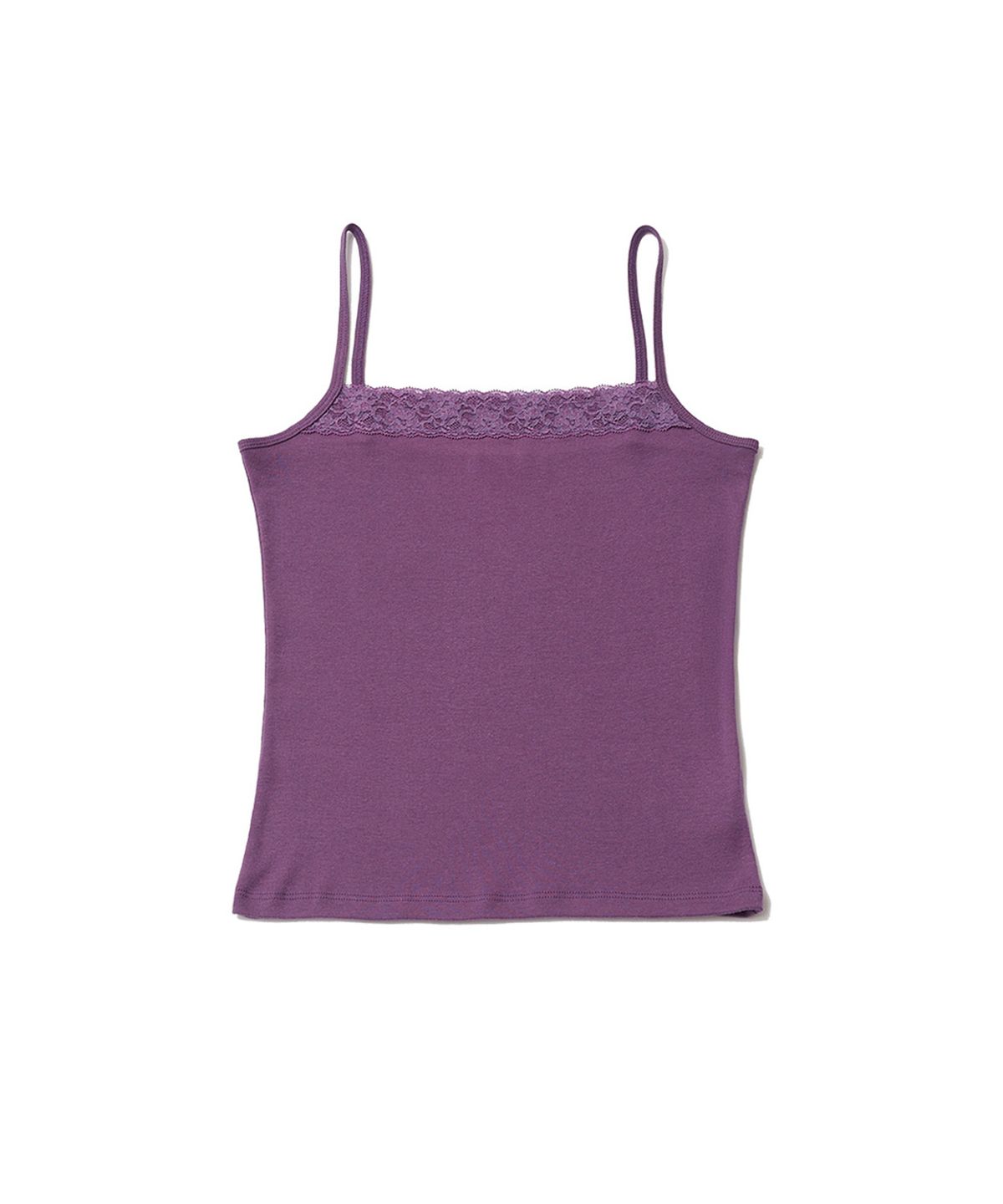 잇자바이브(ITZAVIBE) LACE POINT SLEEVELESS TOP - PURPLE