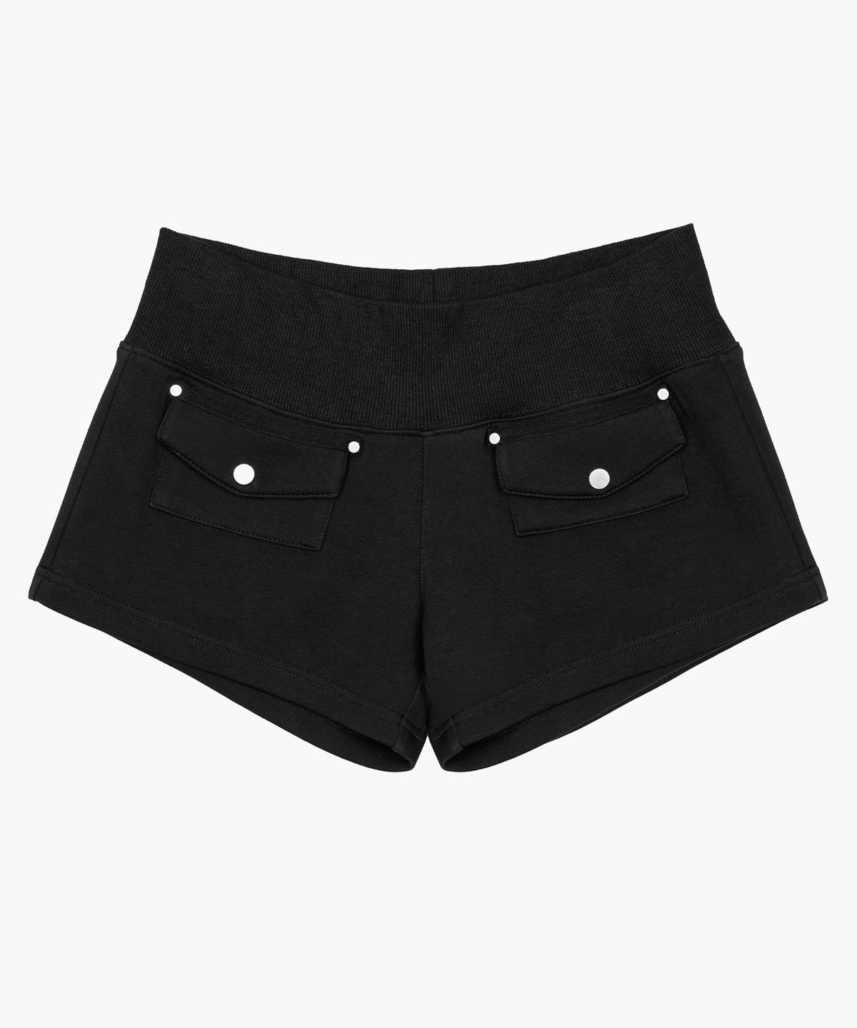 러프넥(ROUGHNECK) Flap Pocket Short Pants Black