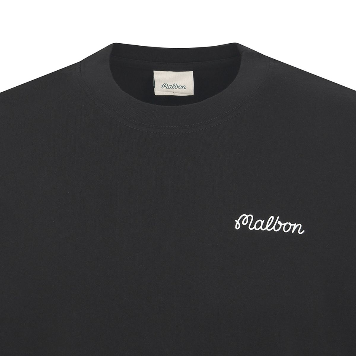 말본 골프(MALBON GOLF) 버뮤다 볼드윈 티셔츠 BLACK
