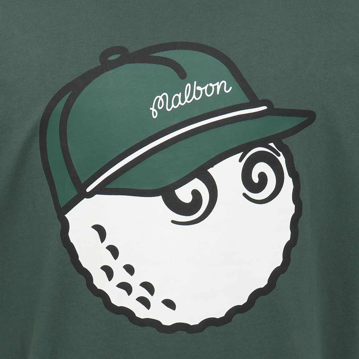 말본 골프(MALBON GOLF) 버뮤다 볼드윈 티셔츠 GREEN