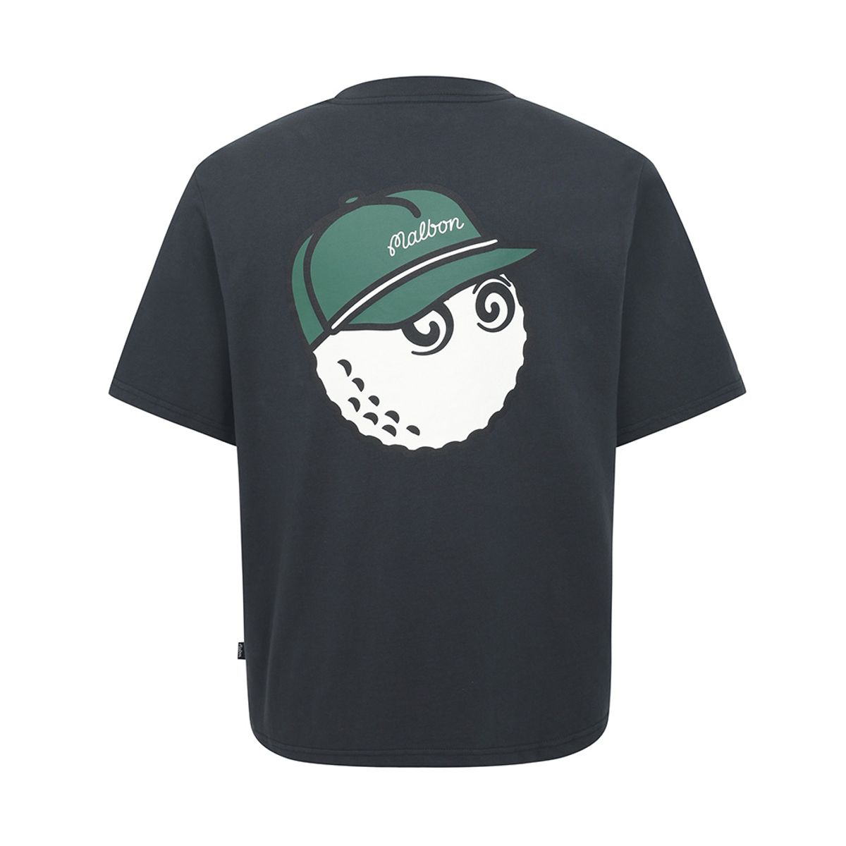 말본 골프(MALBON GOLF) 버뮤다 볼드윈 티셔츠 NAVY