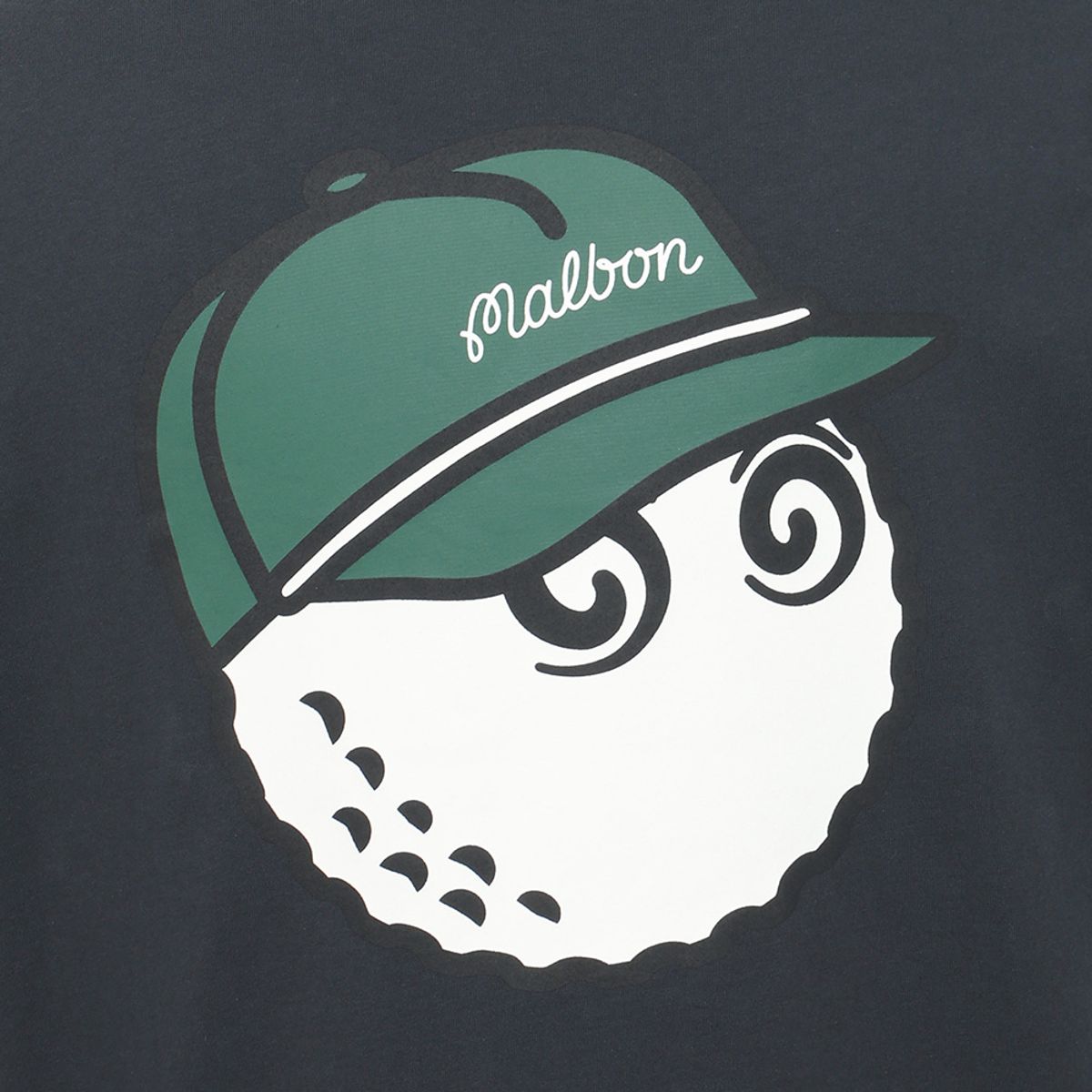 말본 골프(MALBON GOLF) 버뮤다 볼드윈 티셔츠 NAVY