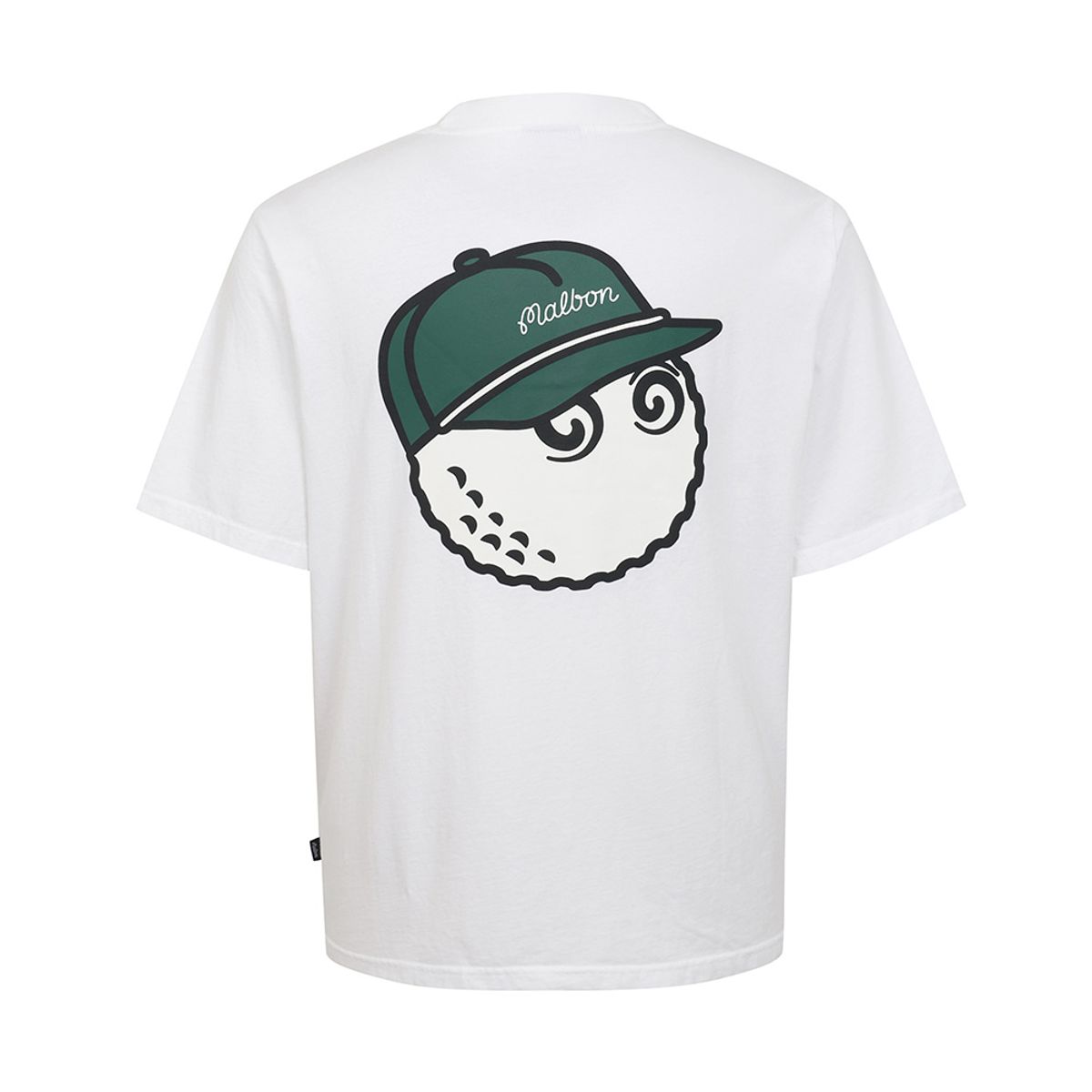 말본 골프(MALBON GOLF) 버뮤다 볼드윈 티셔츠 WHITE