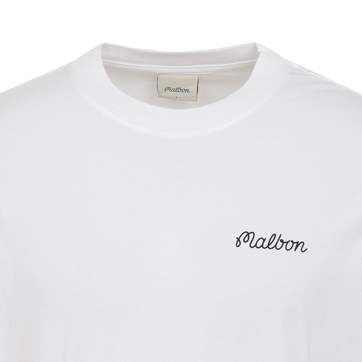 말본 골프(MALBON GOLF) 버뮤다 볼드윈 티셔츠 WHITE