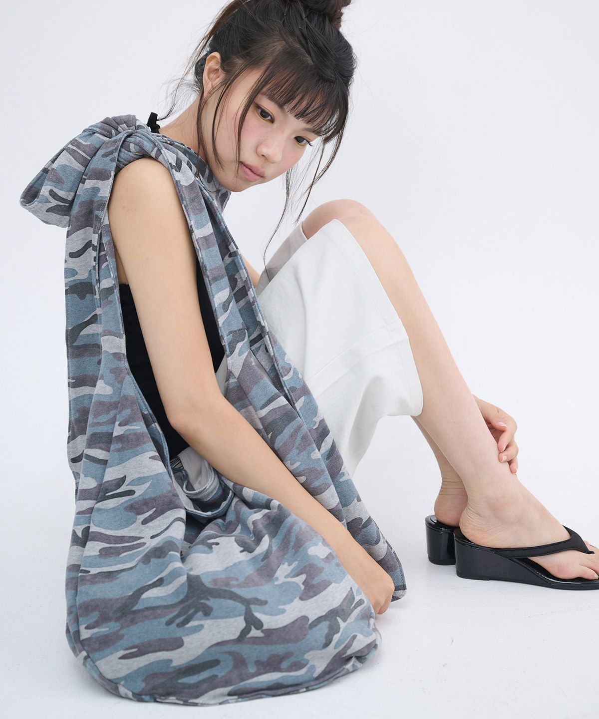 잇자바이브(ITZAVIBE) CAMO STAR REVERSIBLE RIBBON BAG