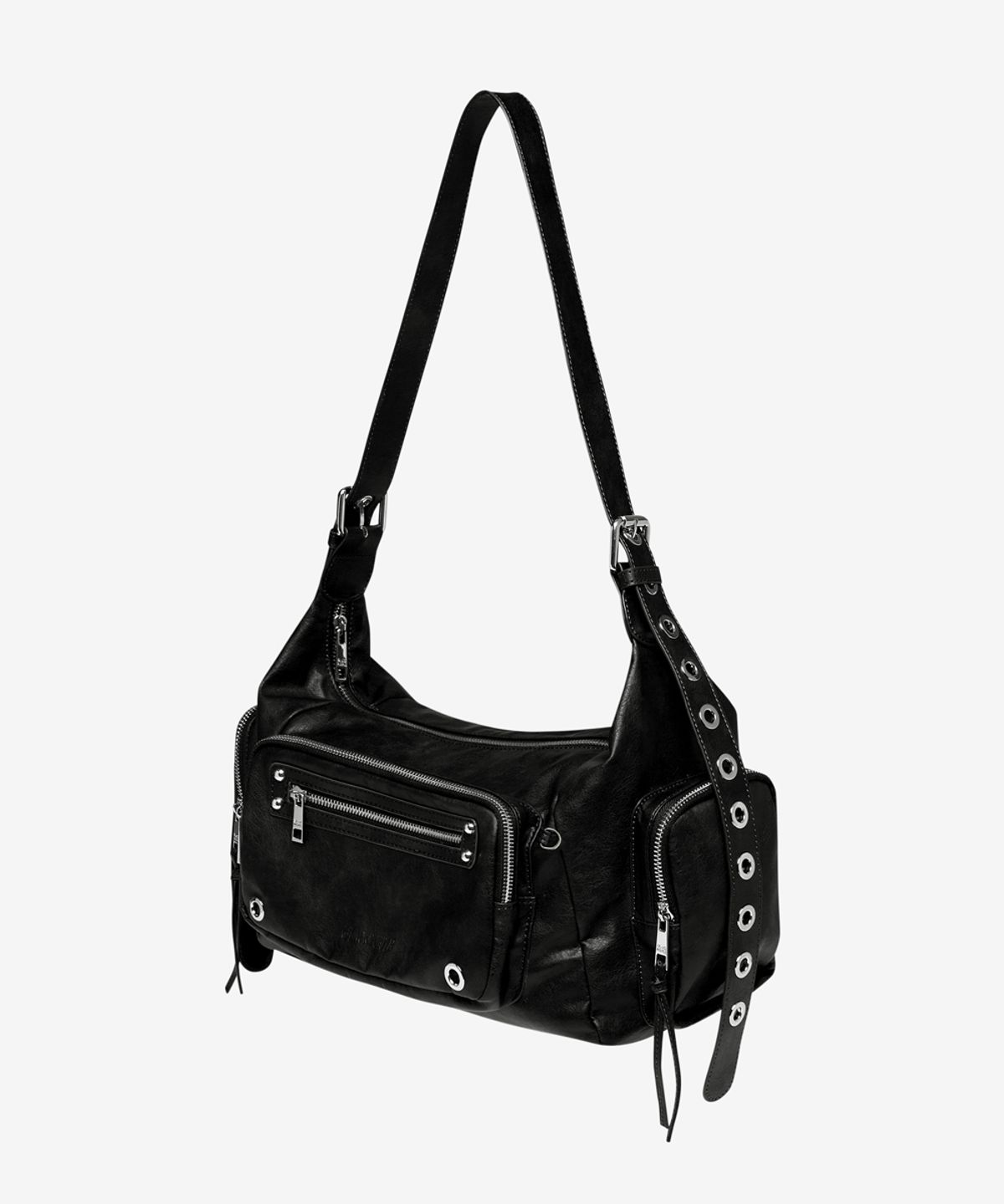 블랙 퍼플(BLACK PURPLE) 맥시 마르코백_블랙 Maxi Marco Bag_Black