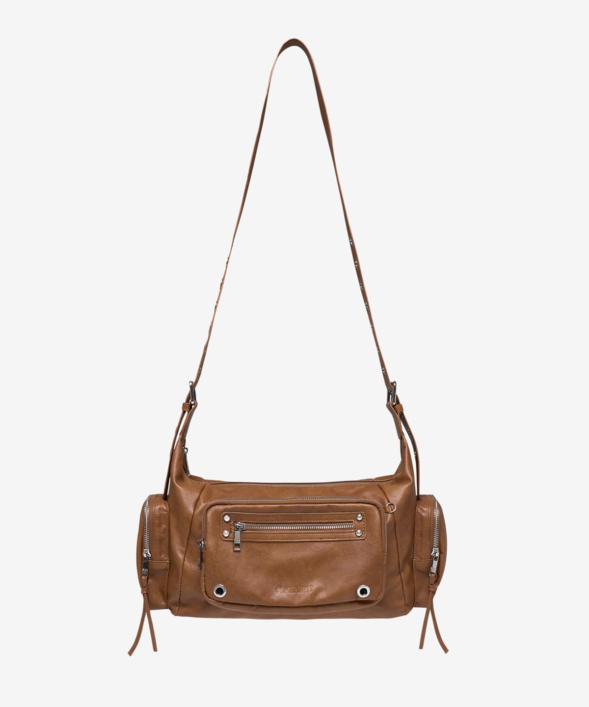 블랙 퍼플(BLACK PURPLE) 맥시 마르코백_캐러멜 브라운 Maxi Marco Bag_Caramel Brown