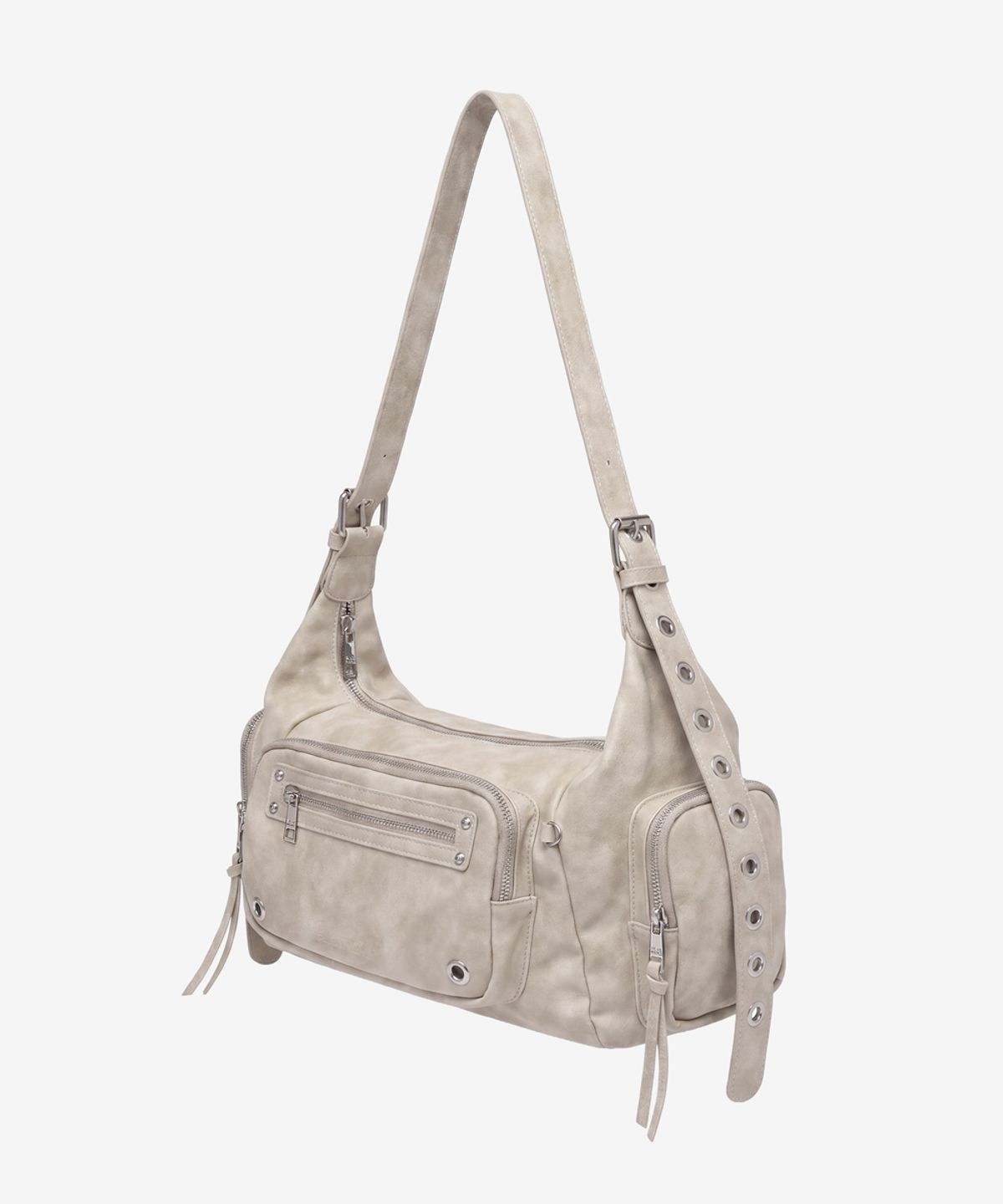 블랙 퍼플(BLACK PURPLE) 맥시 마르코백_베이지 Maxi Marco Bag_Beige