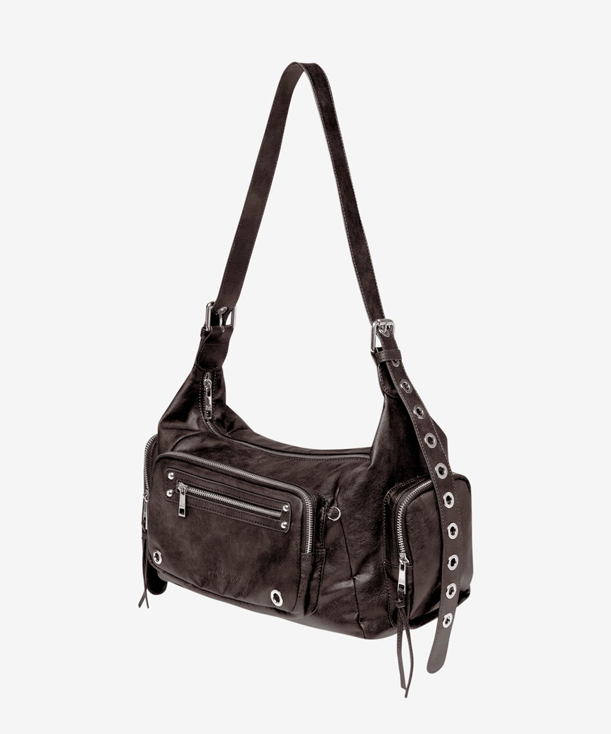 블랙 퍼플(BLACK PURPLE) 맥시 마르코백_브라운 Maxi Marco Bag_Brown