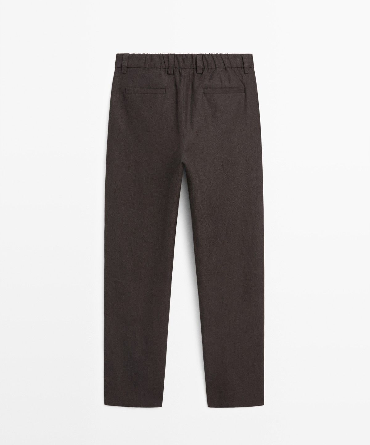 마시모두띠(MASSIMO DUTTI) 100% 린넨 하운드투스 팬츠