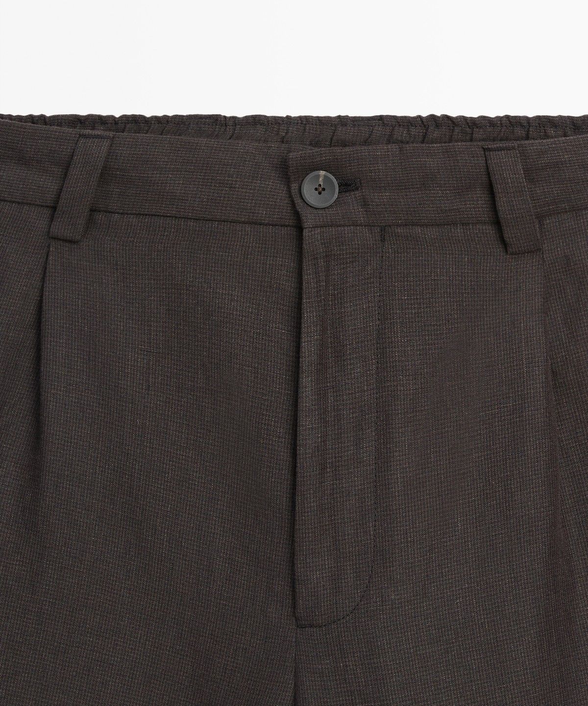 마시모두띠(MASSIMO DUTTI) 100% 린넨 하운드투스 팬츠