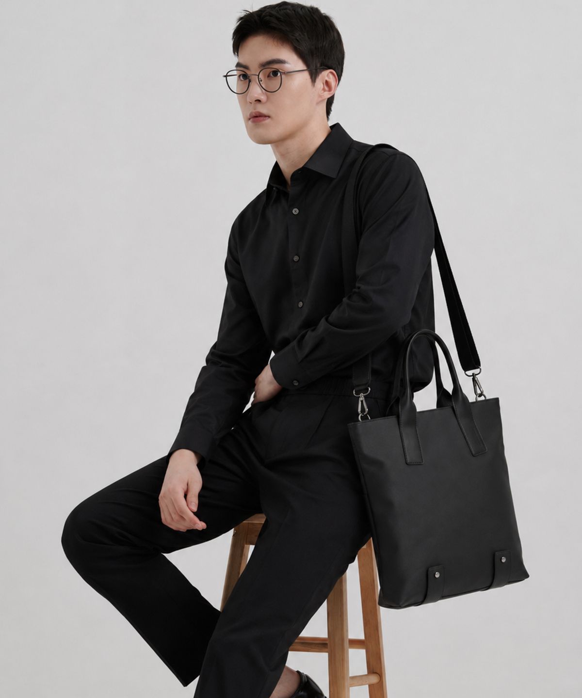 베드포드일레븐스(BEDFORD11TH) 캔버스가죽콤보 데일리 컴버터블토트