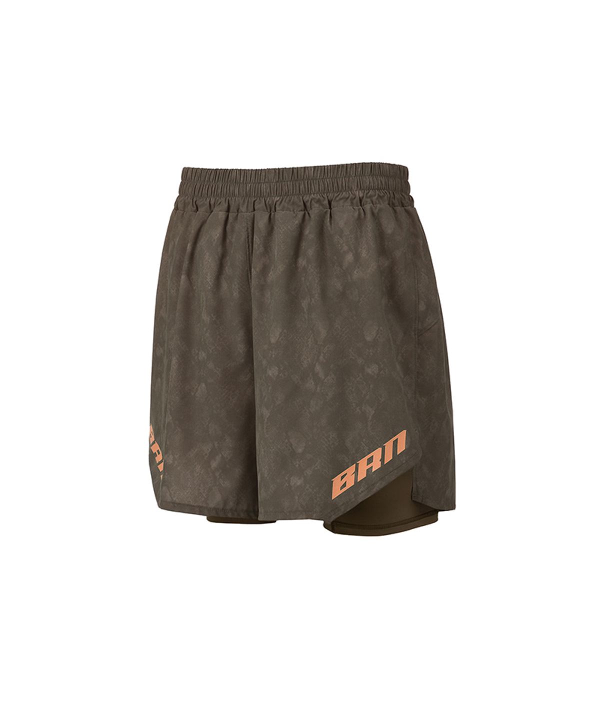 본투윈(BORN TO WIN) BRN PYTHON PATTERN 2 IN 1 SHORTS [BROWN]