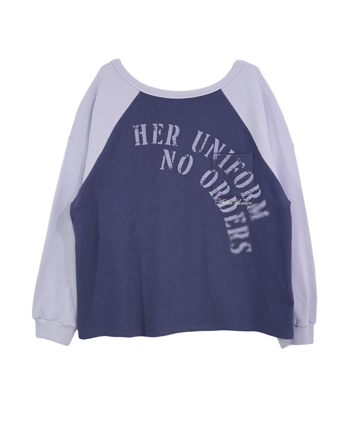 솜속(SOMSOC) MILLI ARTWORK RAGLAN TOP_LAVENDER