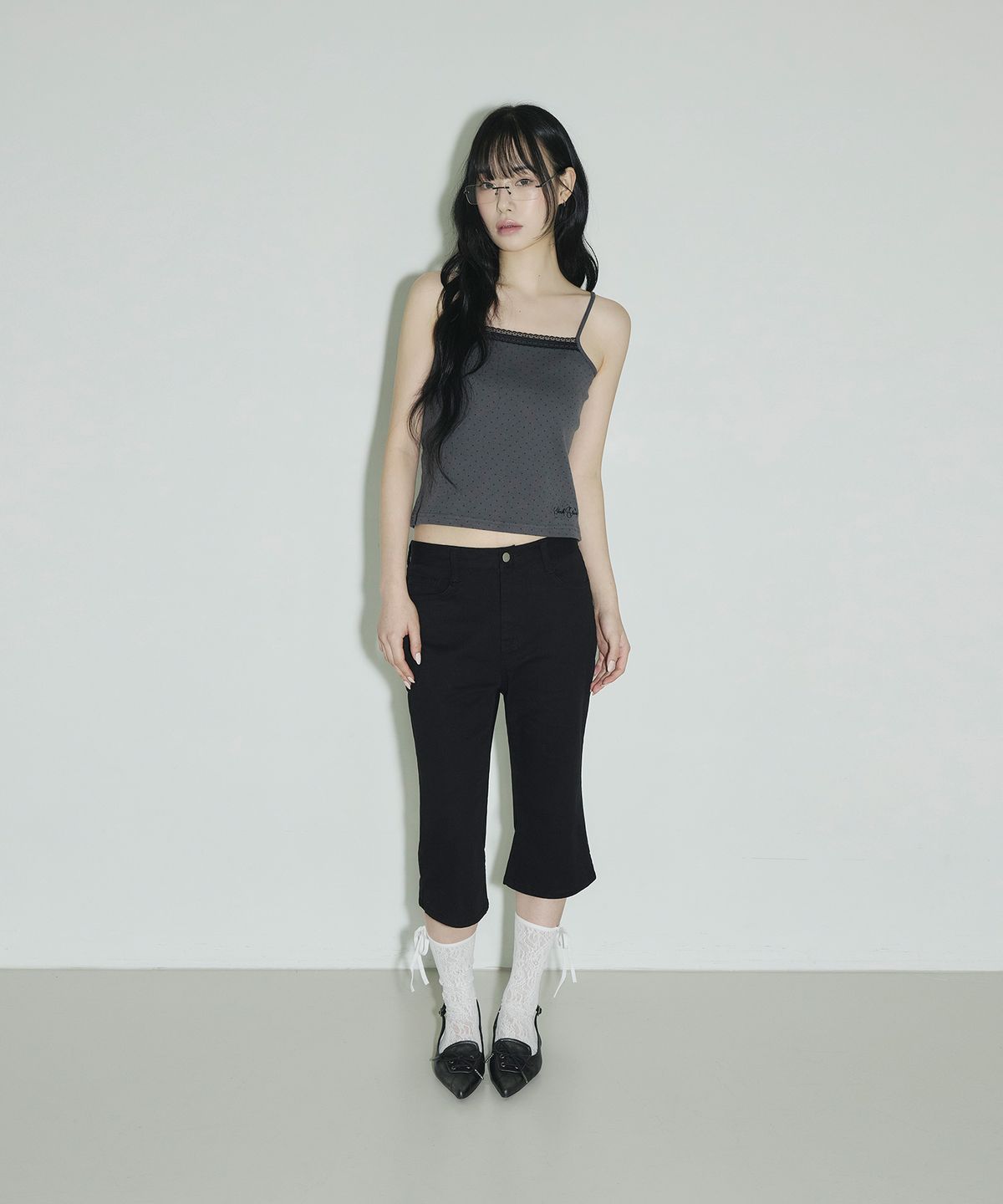 슬릭글로우(SLEEKGLOW) SL 카프리 팬츠[블랙]