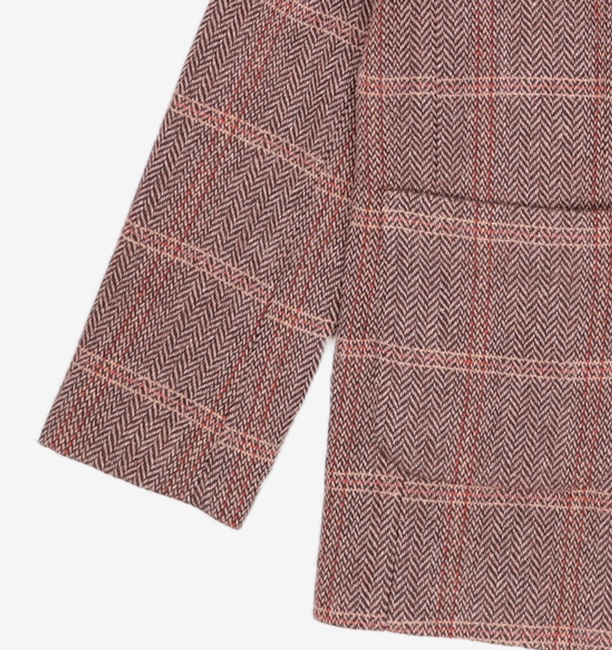 미쏘(MIXXO) 헤링본체크 테일러드 2버튼 자켓 MIWJKCT3PG L