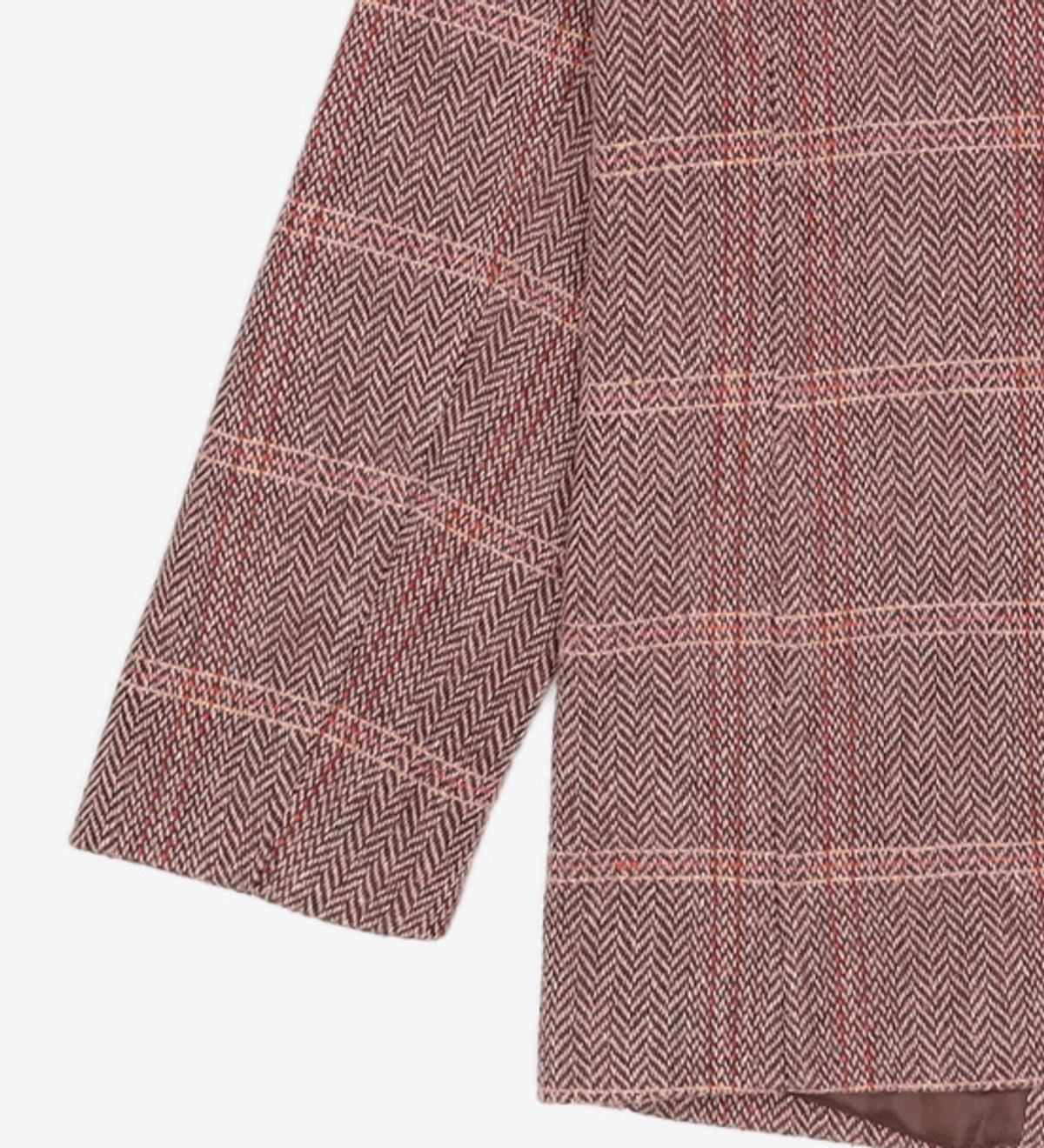 미쏘(MIXXO) 헤링본체크 테일러드 2버튼 자켓 MIWJKCT3PG L