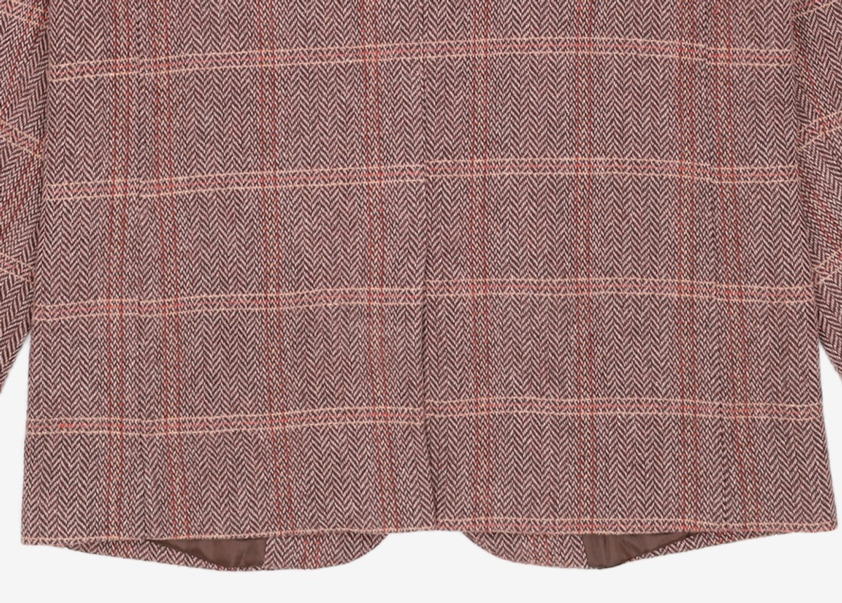 미쏘(MIXXO) 헤링본체크 테일러드 2버튼 자켓 MIWJKCT3PG L