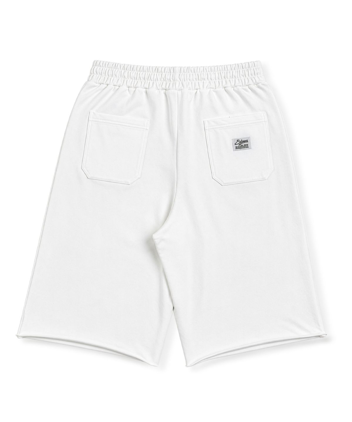 스티그마(STIGMA) RAW-CUT WASHED BURMUDA PANTS WHITE