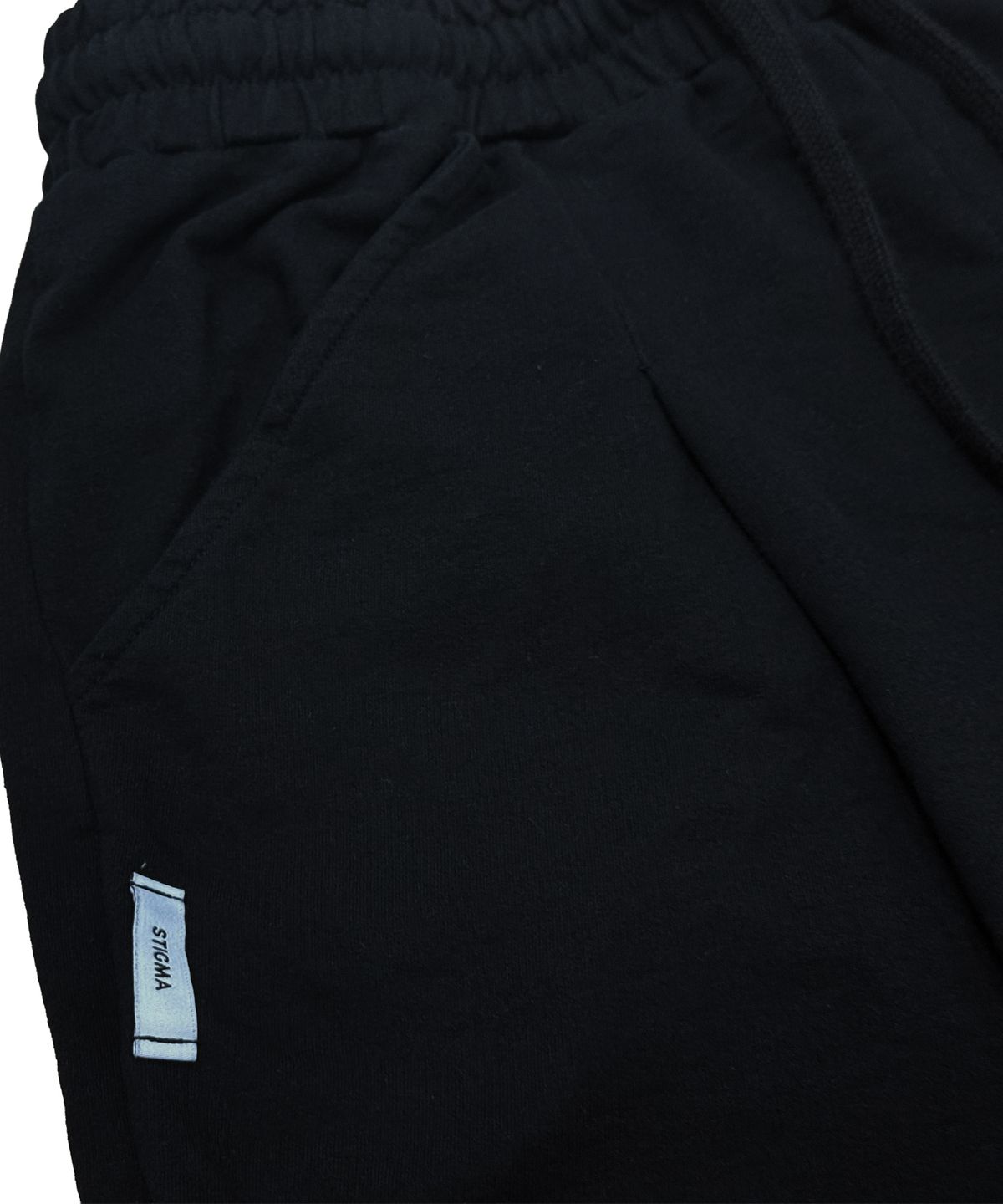 스티그마(STIGMA) RAW-CUT WASHED BURMUDA PANTS BLACK