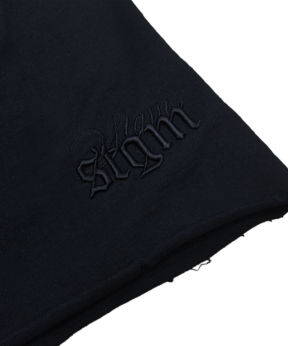 스티그마(STIGMA) RAW-CUT WASHED BURMUDA PANTS BLACK
