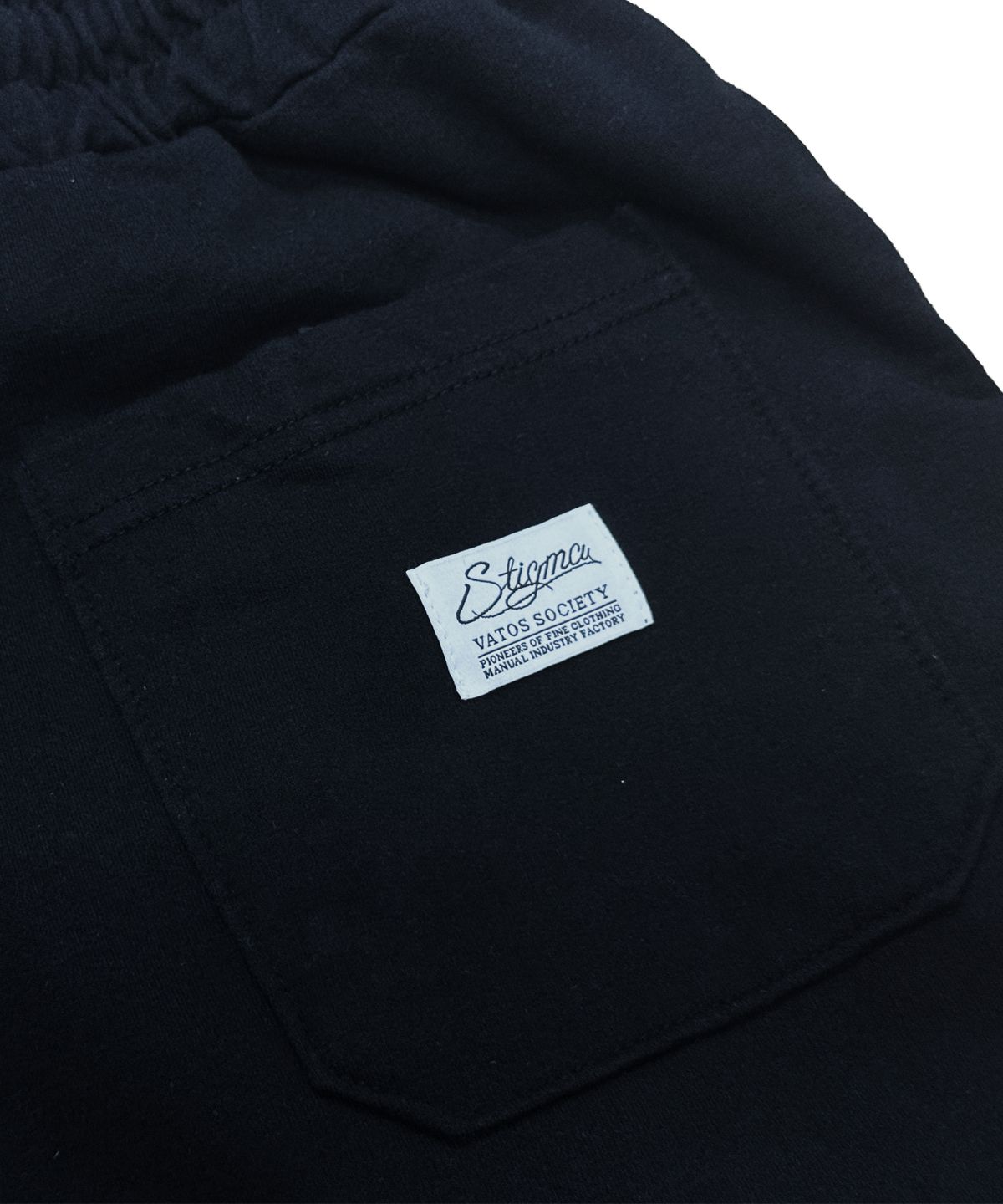 스티그마(STIGMA) RAW-CUT WASHED BURMUDA PANTS BLACK