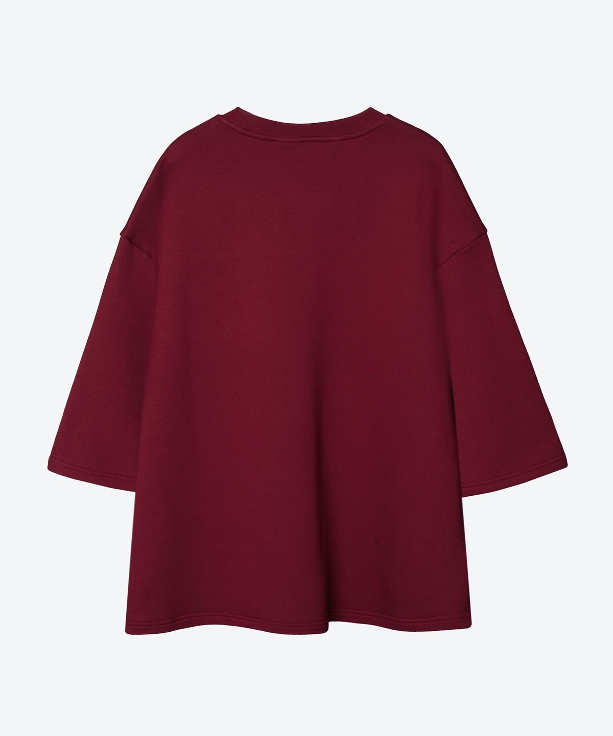 언티지(UNTAGE) 로고 프린트 케이프 반팔 티셔츠[Burgundy(UNISEX)]_UTT-ST21