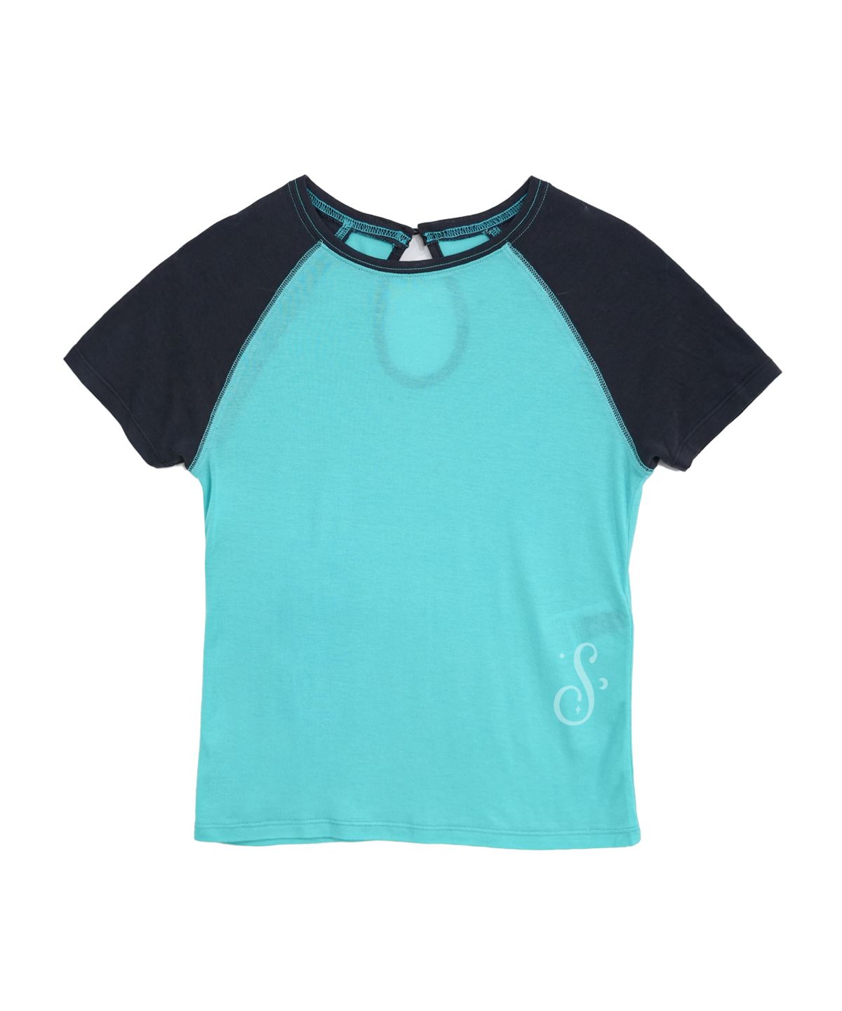 솜속(SOMSOC) BONNIE RAGLAN BACK CUT-OUT T-SHIRT_JADE