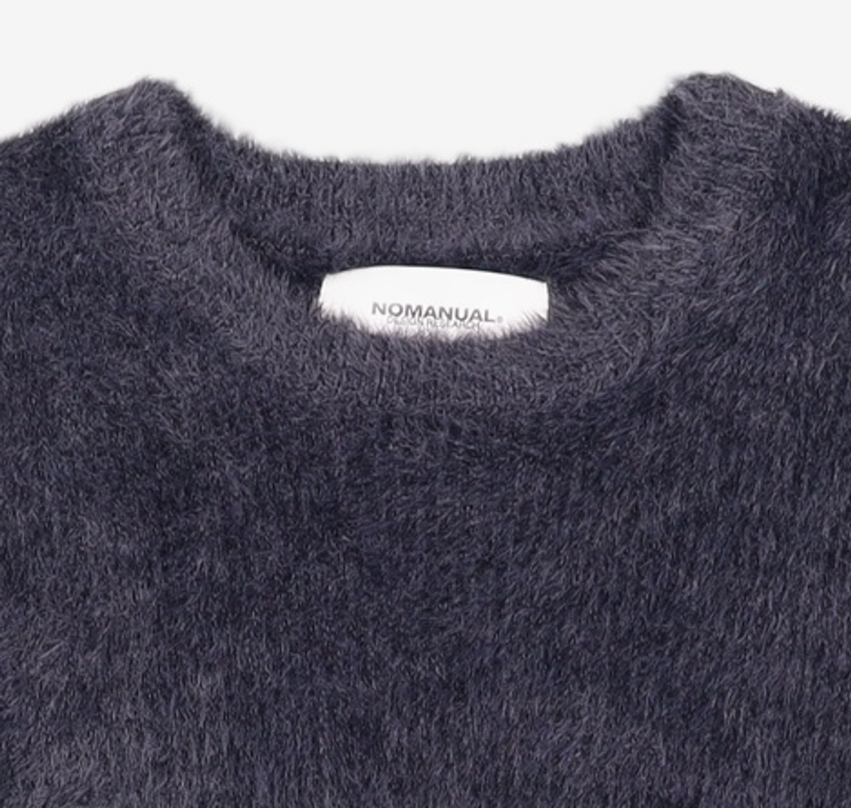 노매뉴얼(NOMANUAL) (시그니처종료)CROPPED HAIRY KNIT - 5 COLOR M