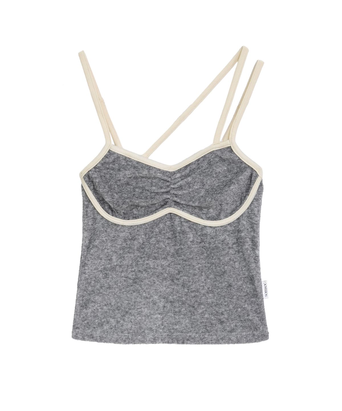 솜속(SOMSOC) DELL TERRY SLEEVELESS TOP_M.GREY