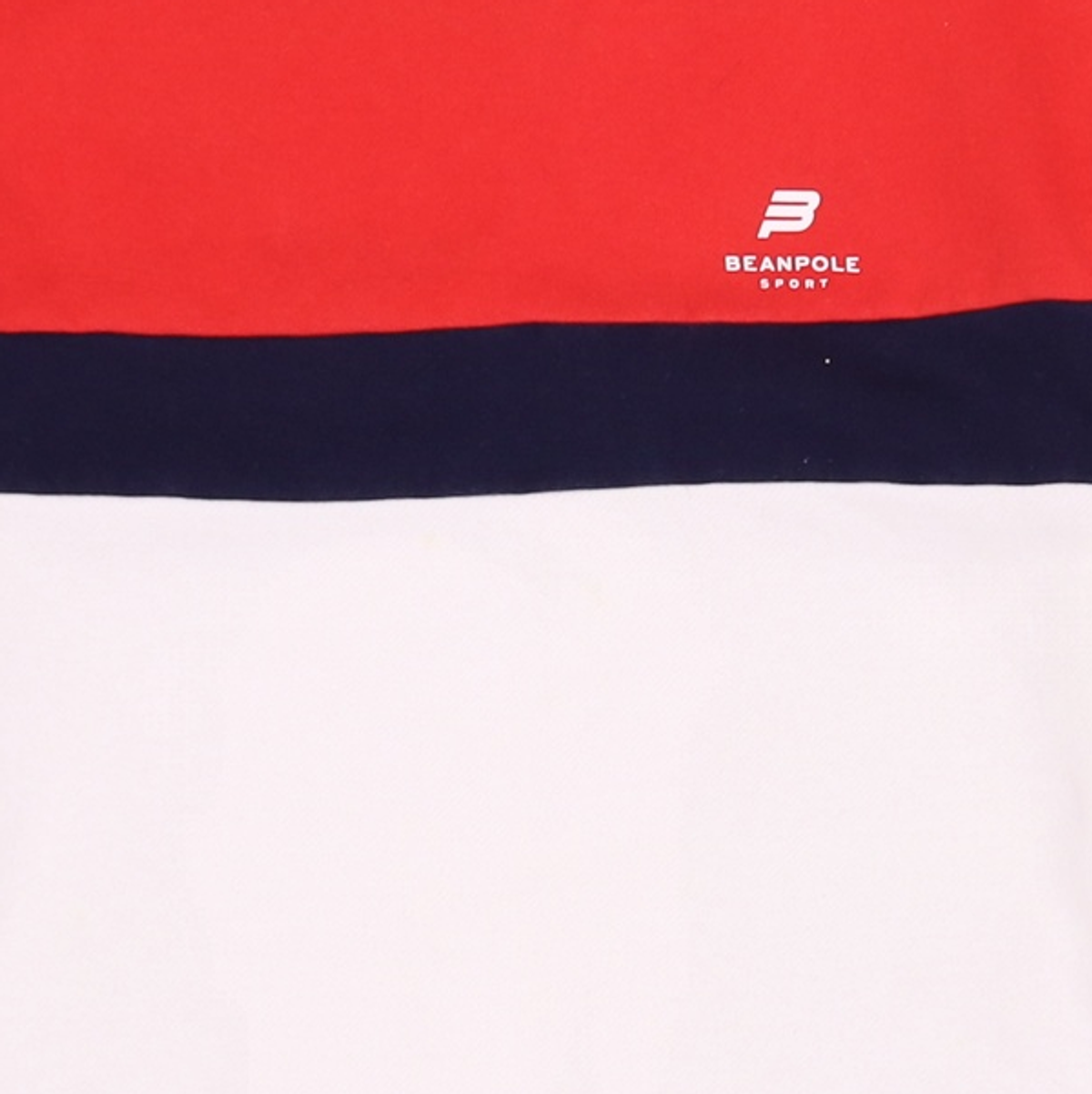 빈폴 스포츠(BEANPOLE SPORT) Unisex 화이트 테이핑 블록 기모 맨투맨 90