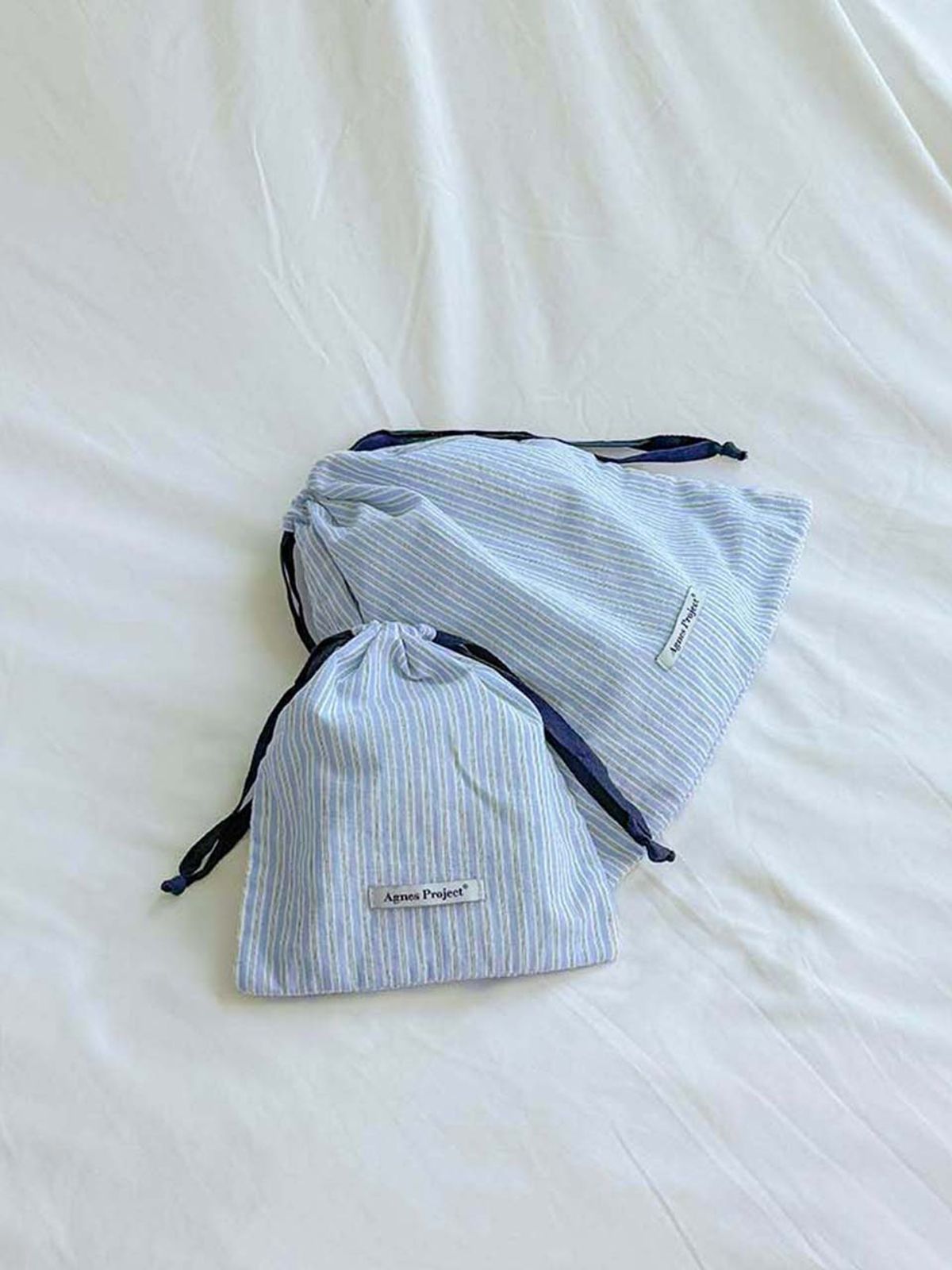 아그네스프로젝트(AGNES PROJECT) 파자마스트링파우치 뉴마린블루(2size)