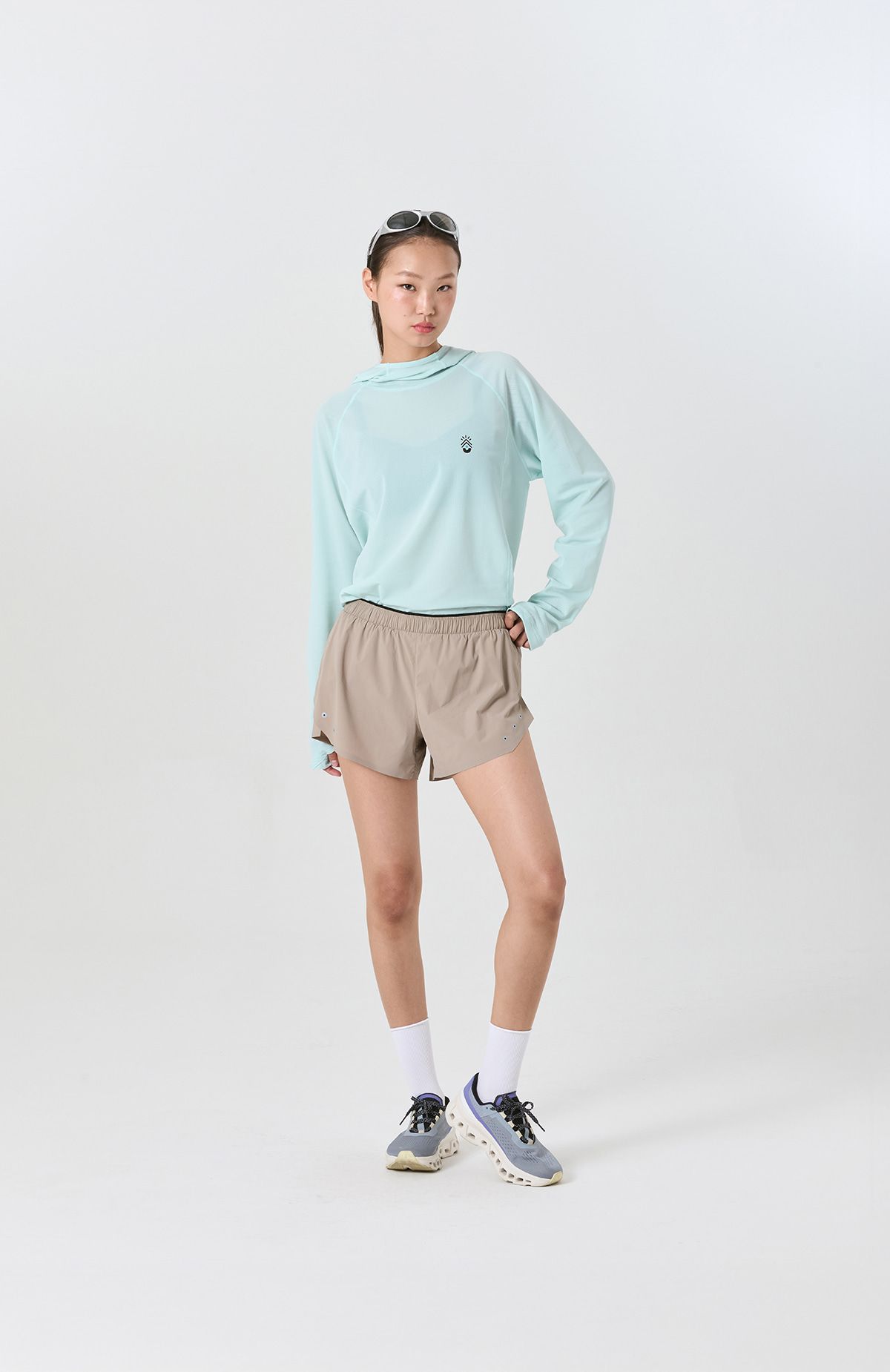 프라이데이세븐(FRIDAYSEVEN) 러닝쇼츠 Ventra Run Shorts 3인치 be (Brief) wmns