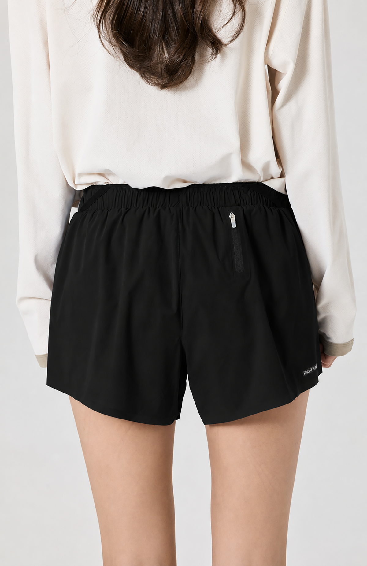 프라이데이세븐(FRIDAYSEVEN) 러닝쇼츠 Ventra Run Shorts 3인치 bk (Brief) wmns