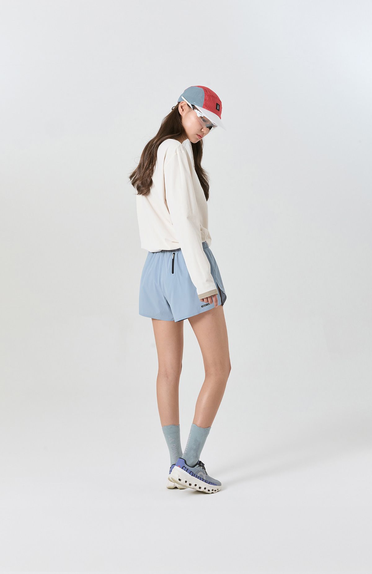 프라이데이세븐(FRIDAYSEVEN) 러닝쇼츠 Ventra Run Shorts 3인치 bl (Brief) wmns