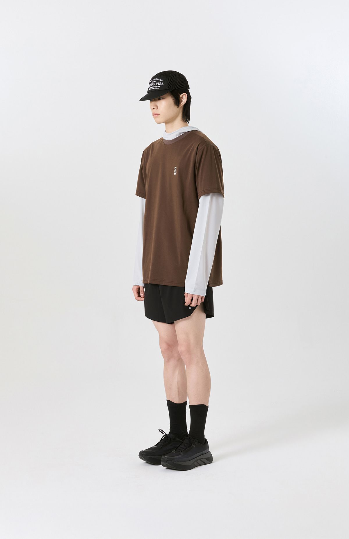 프라이데이세븐(FRIDAYSEVEN) 러닝쇼츠 Ventra Run Shorts 5인치 bk (Brief) mens