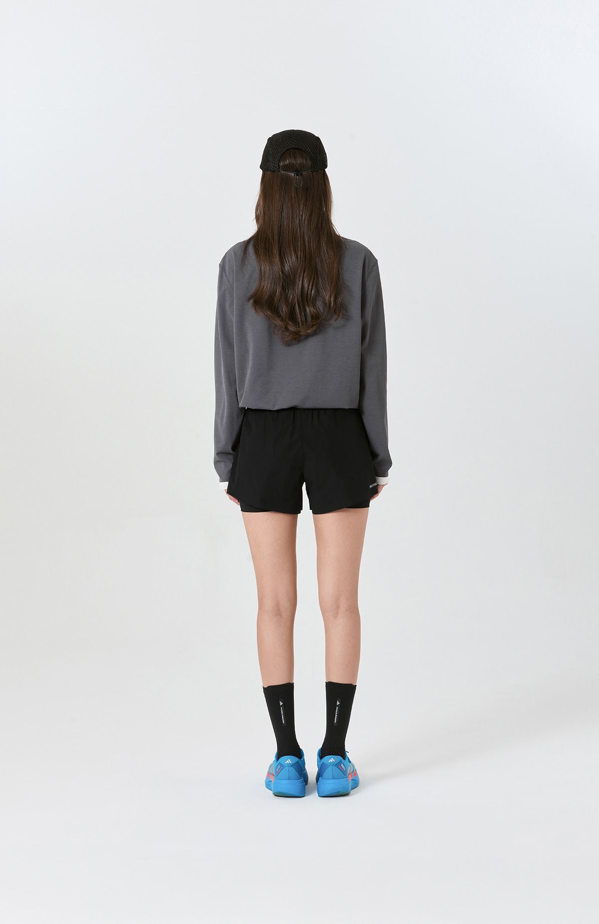 프라이데이세븐(FRIDAYSEVEN) 러닝쇼츠 Ventra Run Shorts 3인치 bk (2in1) wmns