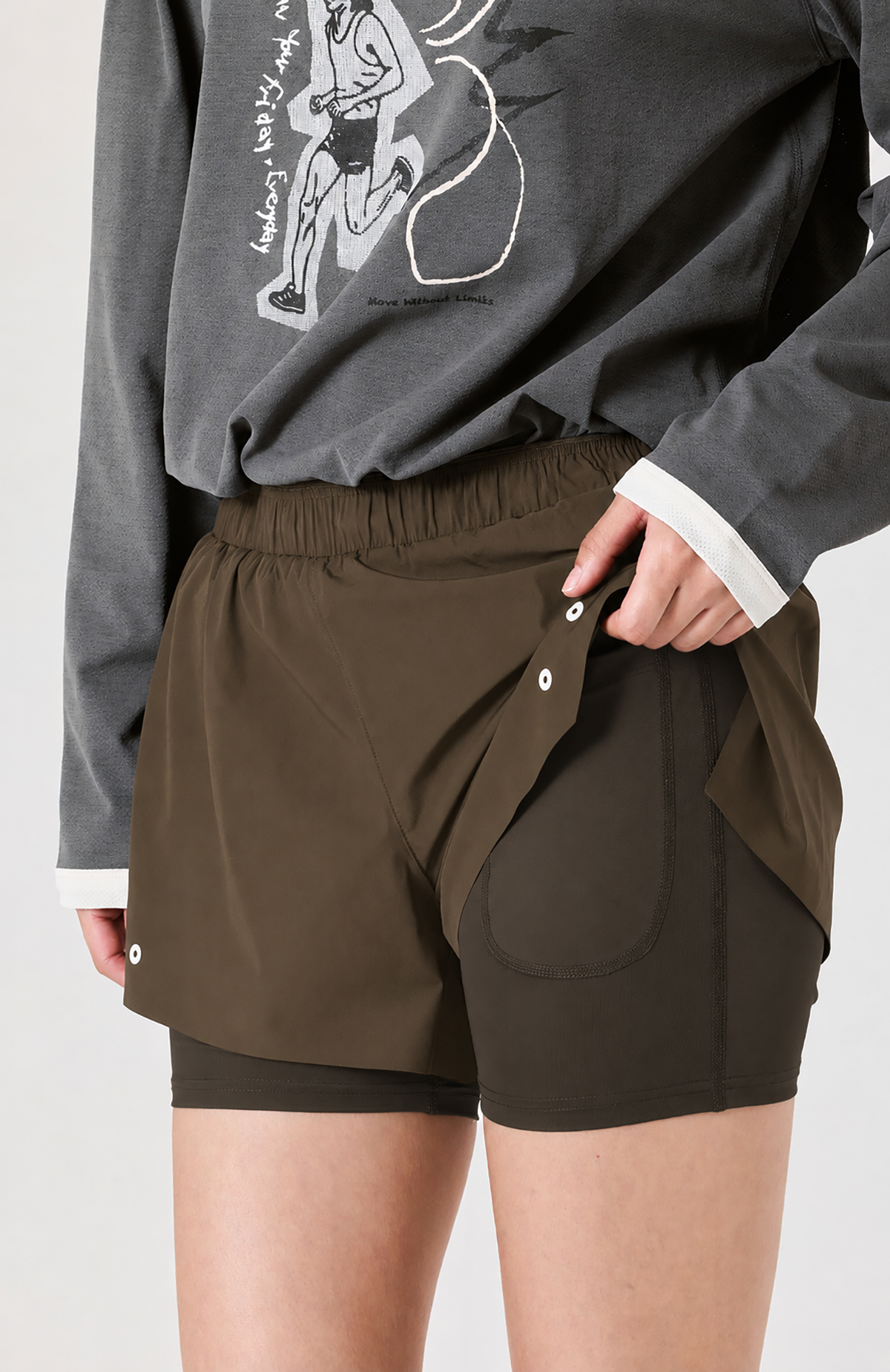 프라이데이세븐(FRIDAYSEVEN) 러닝쇼츠 Ventra Run Shorts 3인치 br (2in1) wmns