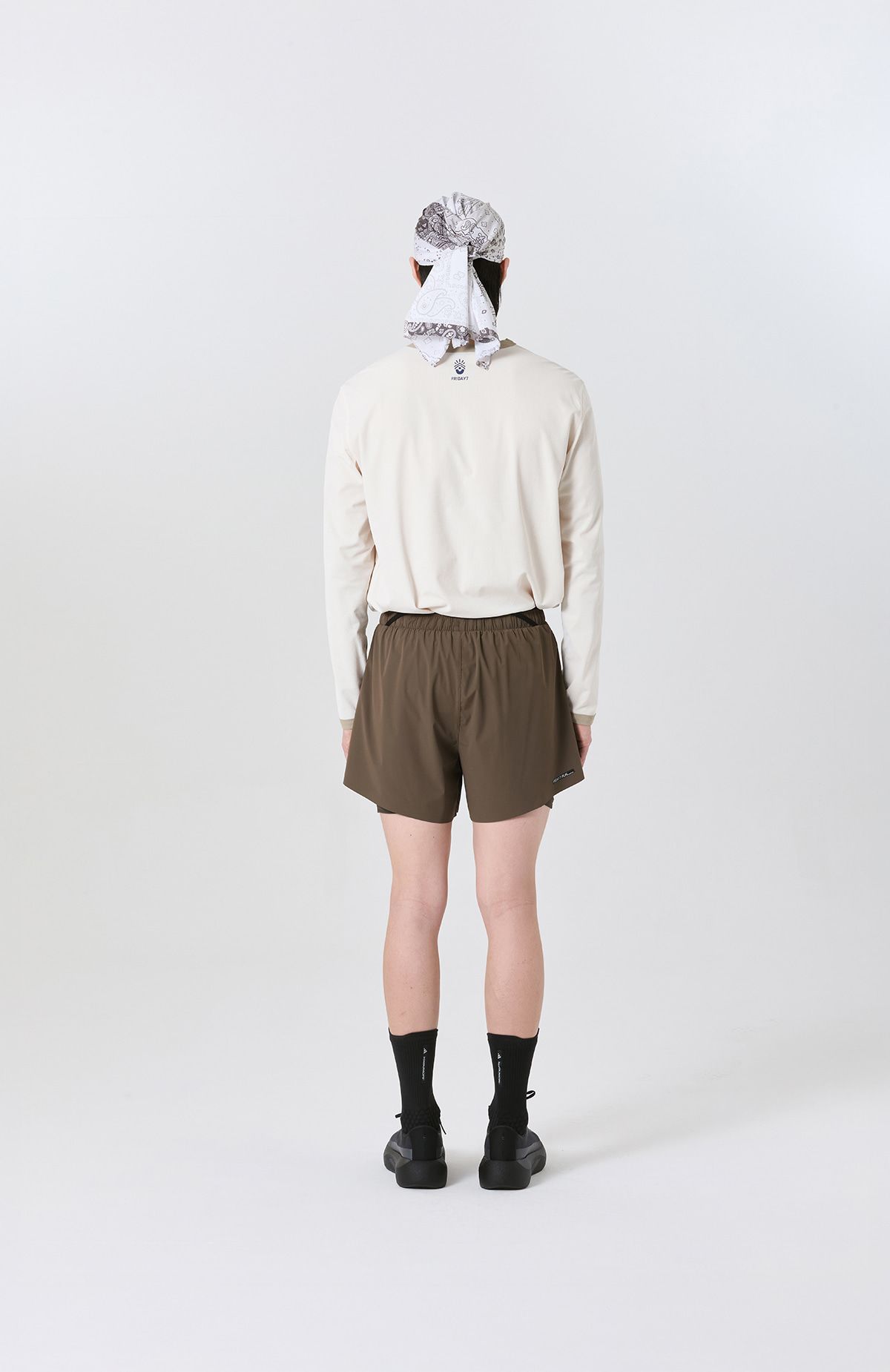 프라이데이세븐(FRIDAYSEVEN) 러닝쇼츠 Ventra Run Shorts 5인치 br (2in1) mens